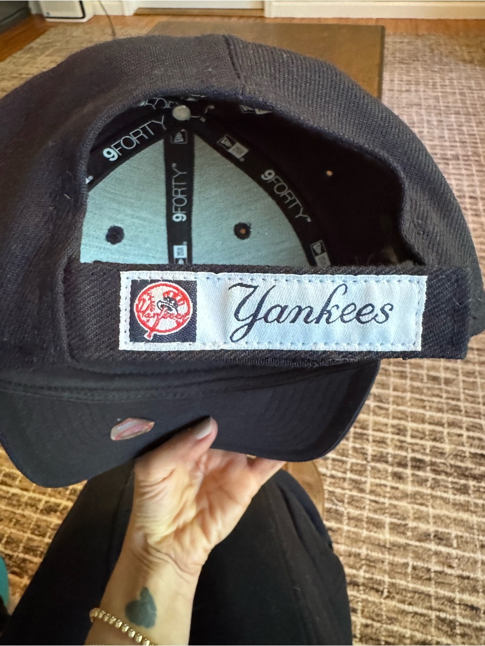 New Era 9Forty New York Yankees Adjustable Hat Navy MLB - Picture 4 of 4